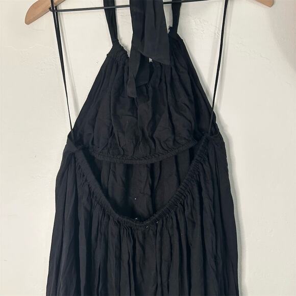 Elan Women's Black Halter Backless Long Dress Size S Formal - Picture 4 of 5